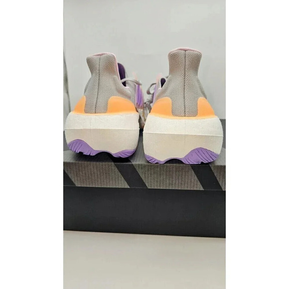 Adidas 11W / 9.5 M Ultraboost Light Running Shoes Grey Violet Orange IE1762 - Picture 6 of 15
